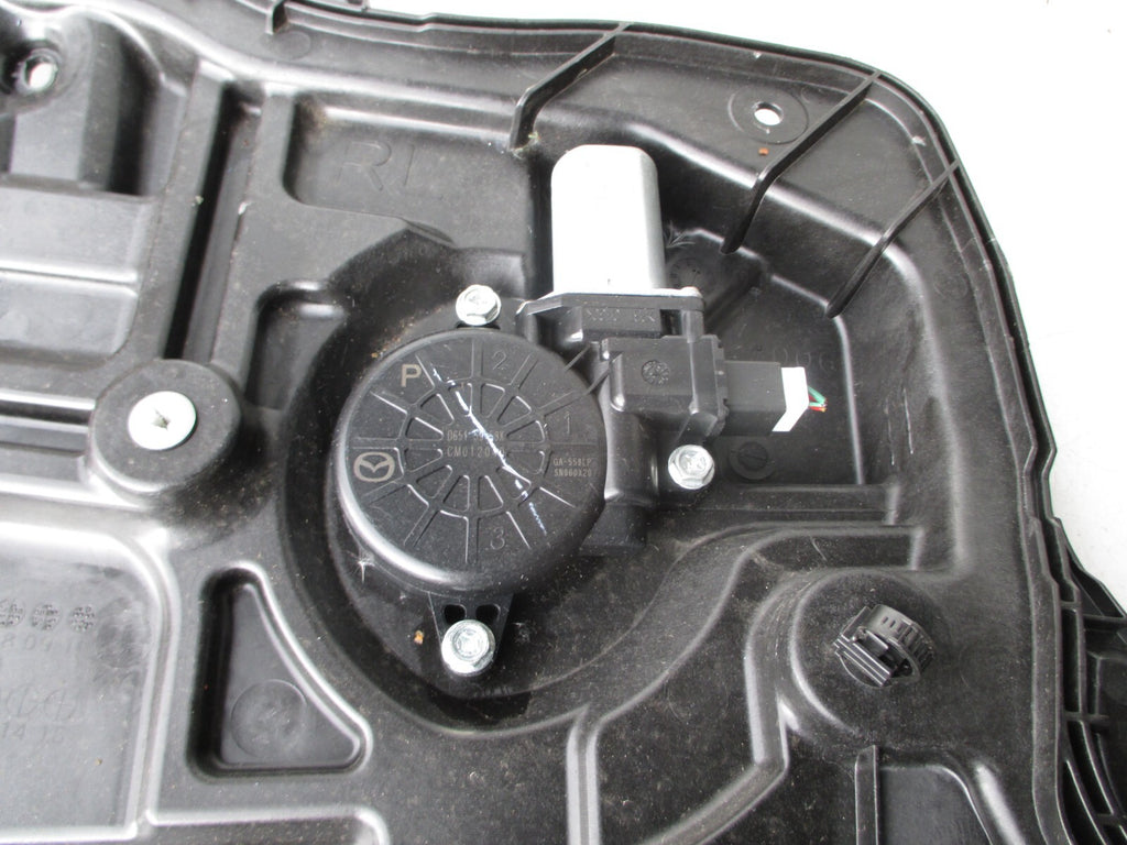 MAZDA 6 2011 NSR PASSENGER SIDE REAR PANEL REGULATOR MOTOR D 6515958X 1D7397X