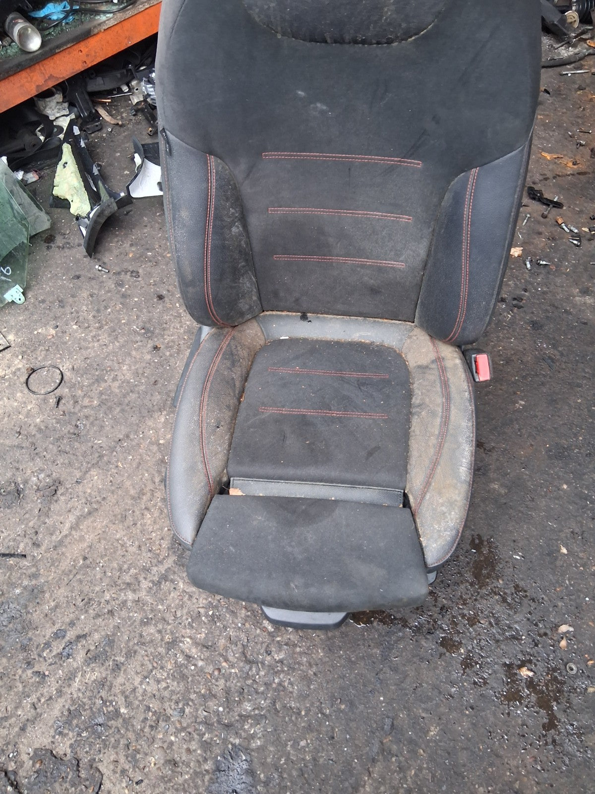2021 MERCEDES A CLASS SALOON V177 OSF DRIVER FRONT SEAT RED STITCH LEATHER