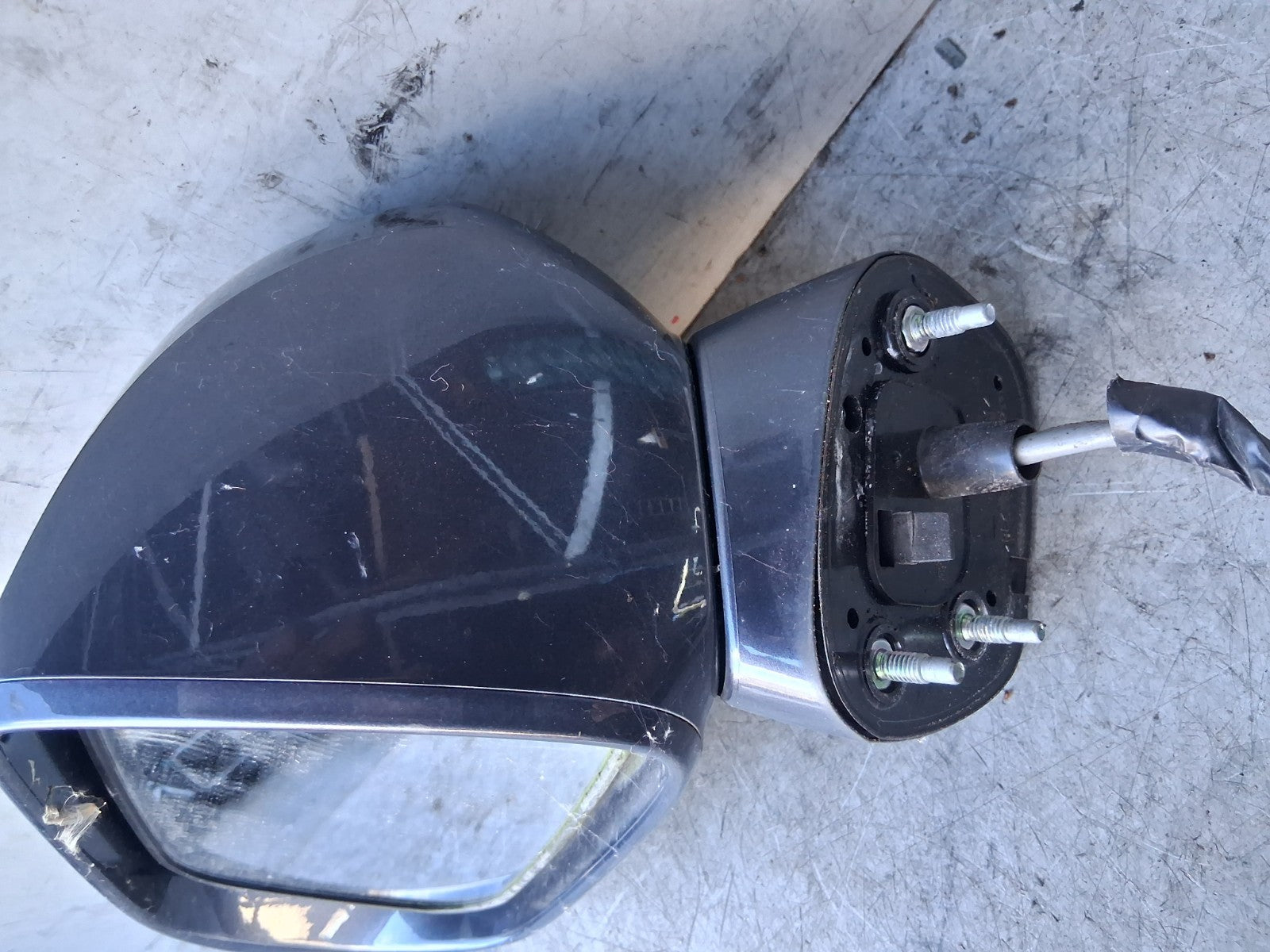 2007 HONDA JAZZ MK2 NSF PASSENGER SIDE FRONT LEFT POWER FOLD WING MIRROR BLUE
