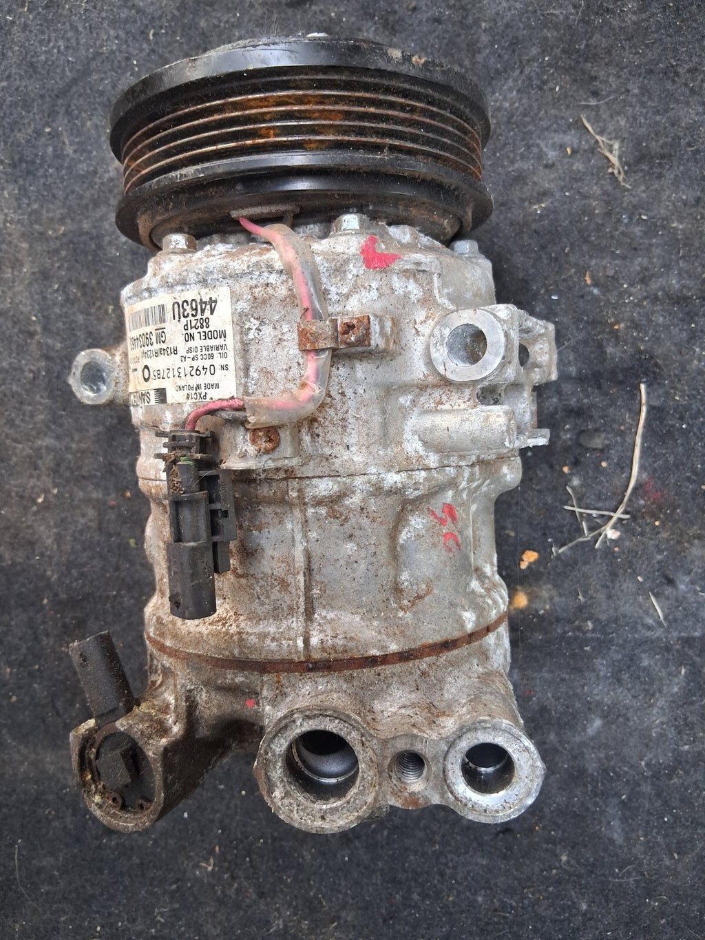 VAUXHALL ASTRA K MK7 2018 1.6 DIESEL AIR CON AC COMPRESSOR PUMP 39034463