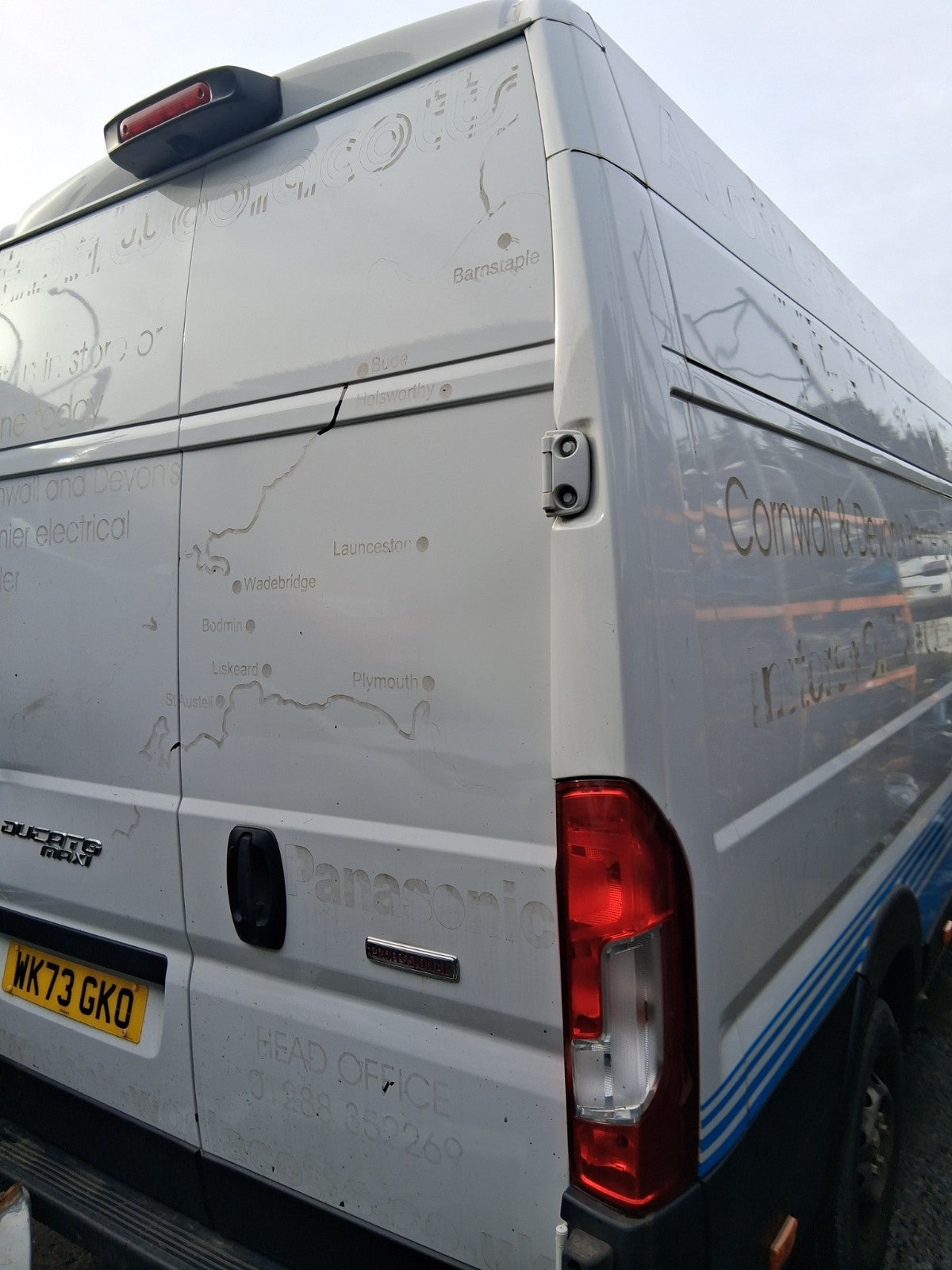 2023 FIAT DUCATO MK3 OSR DRIVER SIDE REAR RIGHT QUARTER PANEL