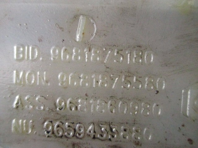 2009 PEUGEOT PARTNER MK2 WINDSCREEN WASHER BOTTLE 9681875180