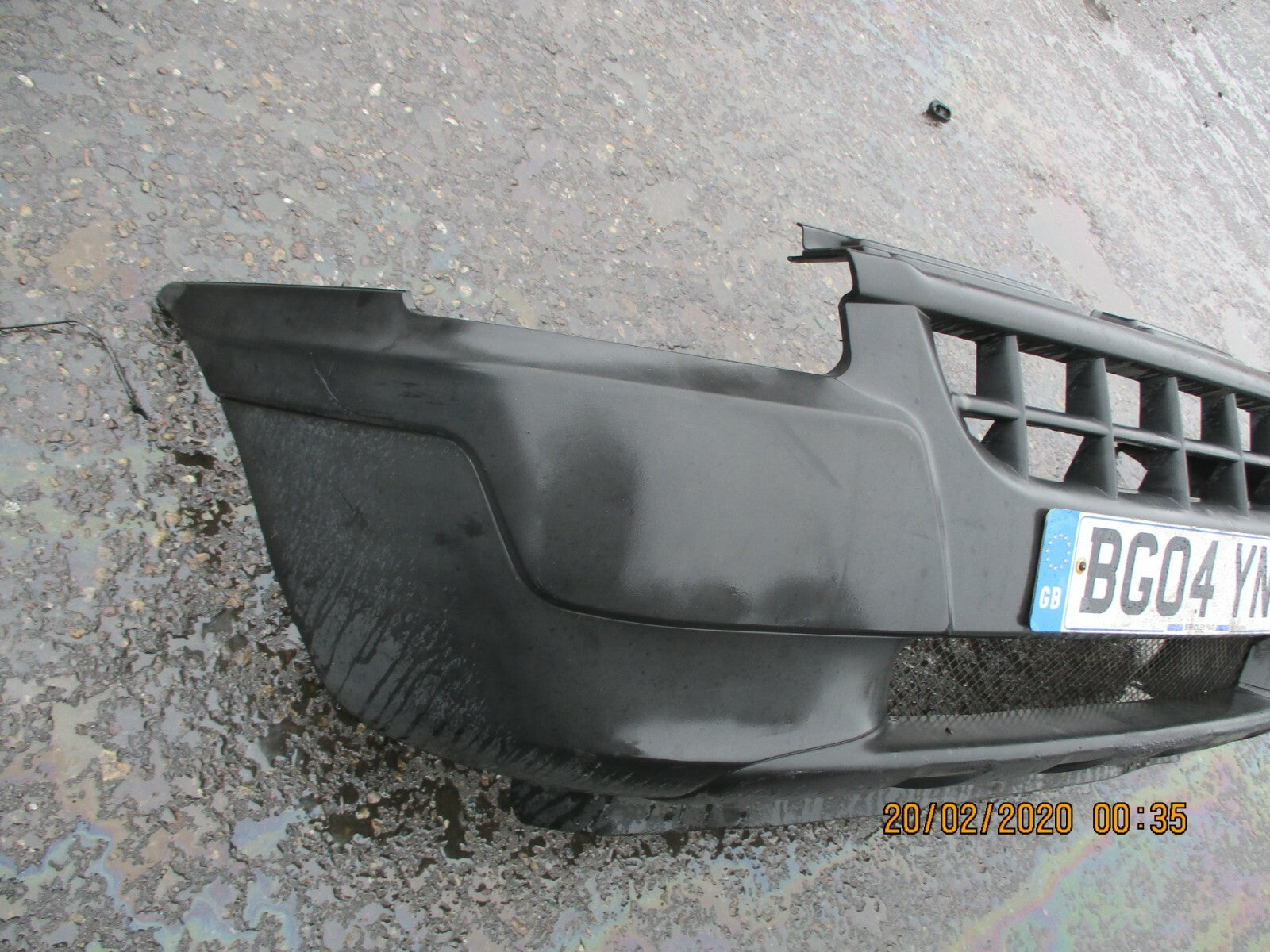 FIAT DOBLO 223 2004 MK1 FRONT COMPLETE BUMPER BLACK