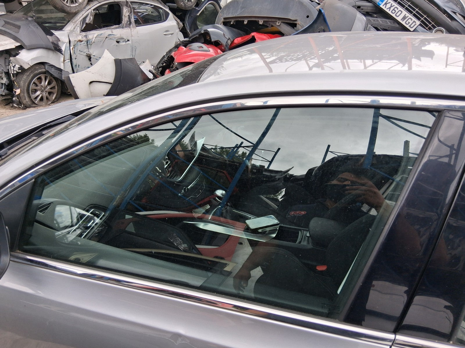 2014 PEUGEOT 308 MK2 NSF PASSENGER SIDE FRONT MAIN WINDOW GLASS