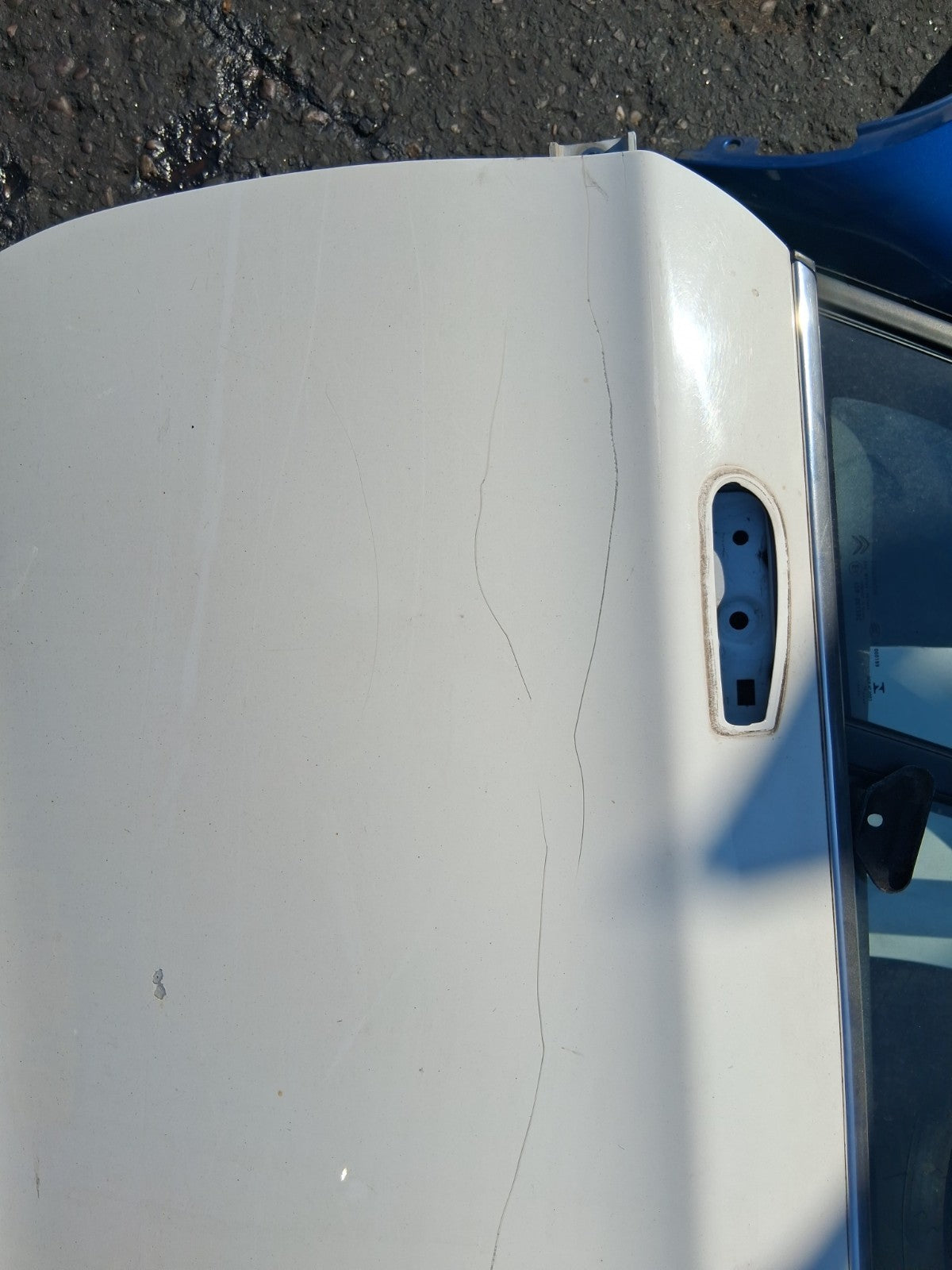 2013 CITROEN C4 MK2 NSF PASSENGER SIDE FRONT LEFT COMPLETE DOOR WHITE