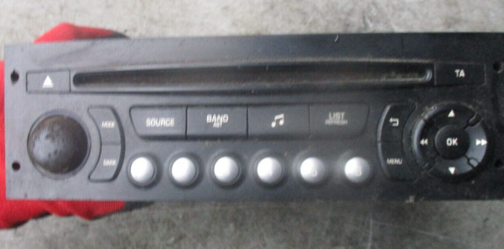 2014 CITROEN BERLINGO STEREO RADIO HEAD CD PLAYER UNIT 98041626XT01