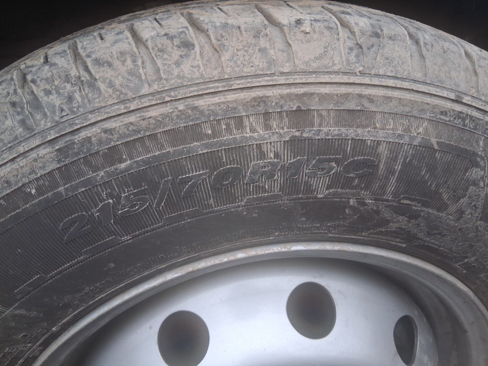 2025 FIAT DUCATO MK3 HIGH ROOF 15 INCH STEEL WHEEL WITH TYRE 215/70R15