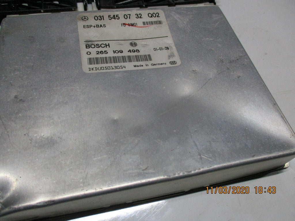 MERCEDES E CLASS 2001 ESP BAS ABS ECU CONTROL MODULE 0315450732 0265109498