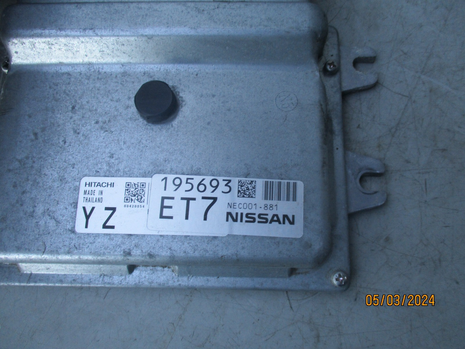NISSAN MICRA K12 2010 1.2 PETROL ECU ENGINE CONTROL MODULE NEC001881