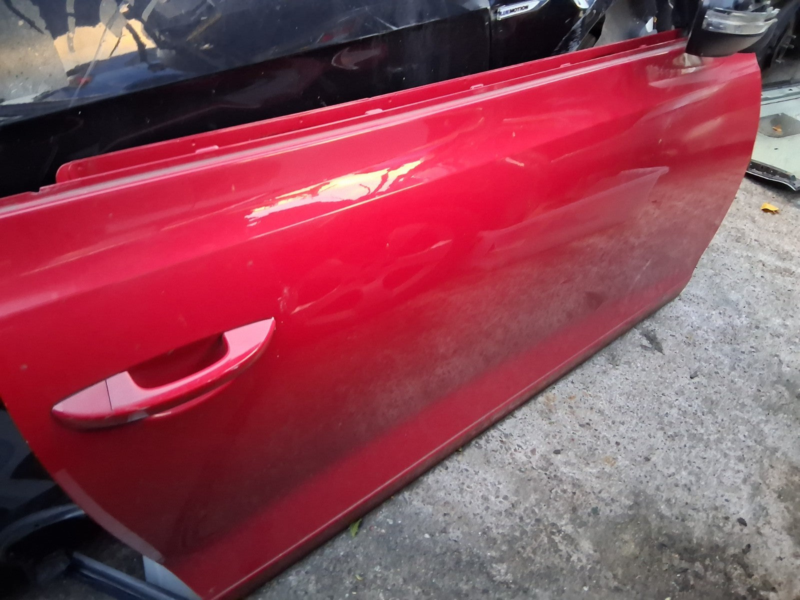 2014 VW VOLKSWAGEN SCIROCCO MK3 OS DRIVER SIDE BARE DOOR SALSA RED LA3H