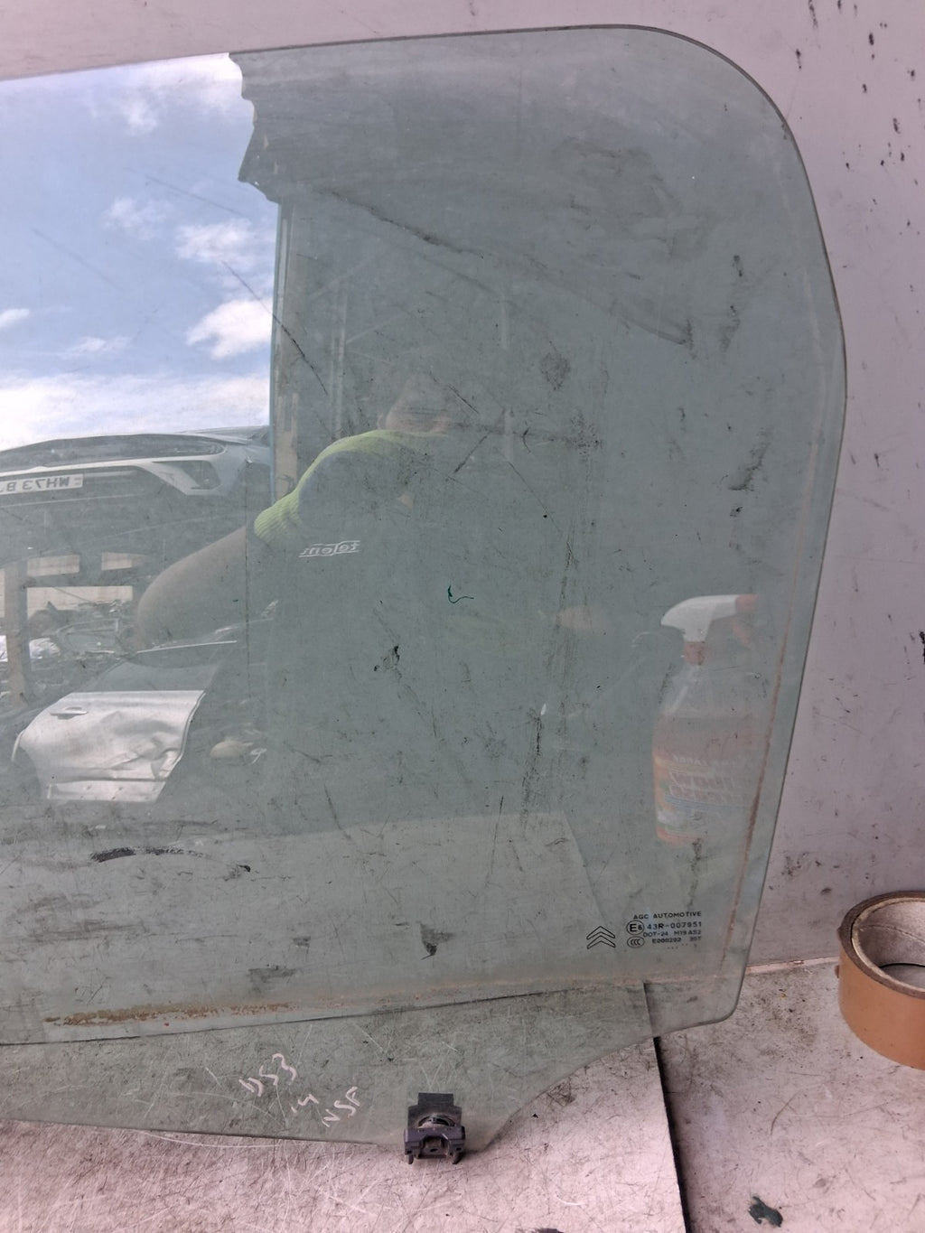 CITROEN DS3 2014 NSF PASSENGER SIDE FRONT LEFT WINDOW GLASS