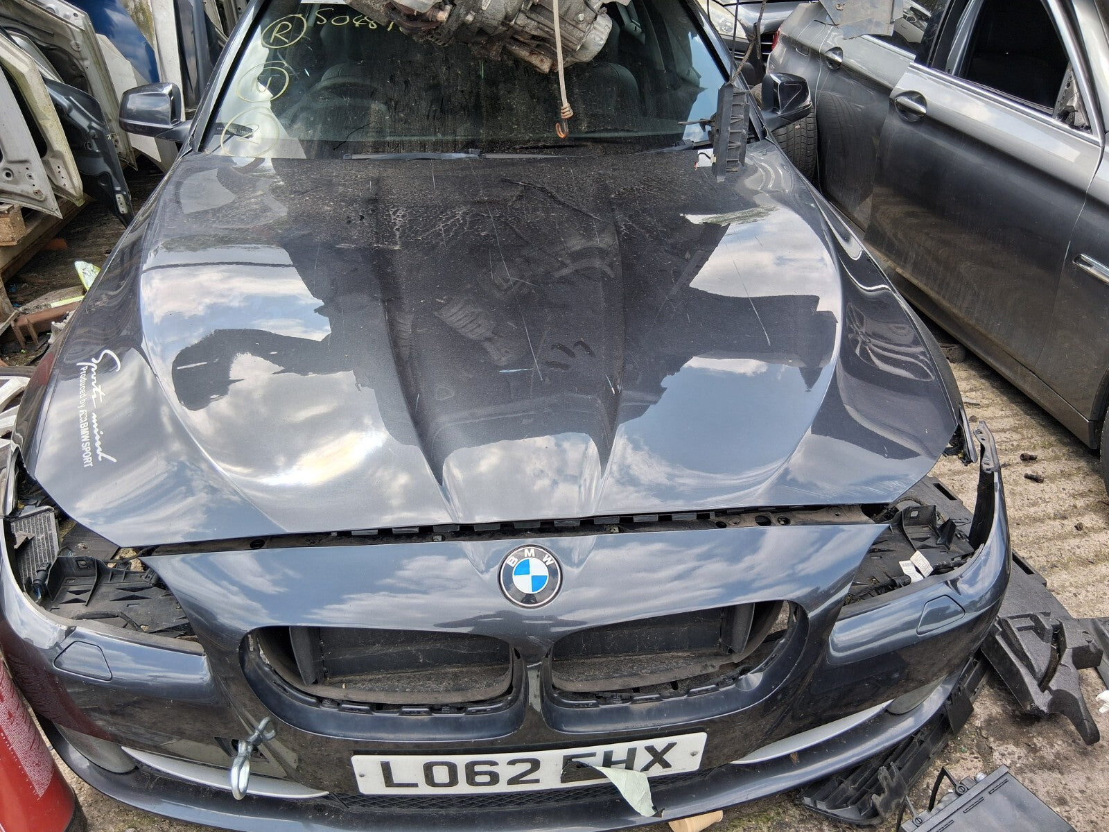 2012 BMW 5 SERIES F10 NSR PASSENGER SIDE REAR COMPLETE DOOR SOPHISTO GREY II