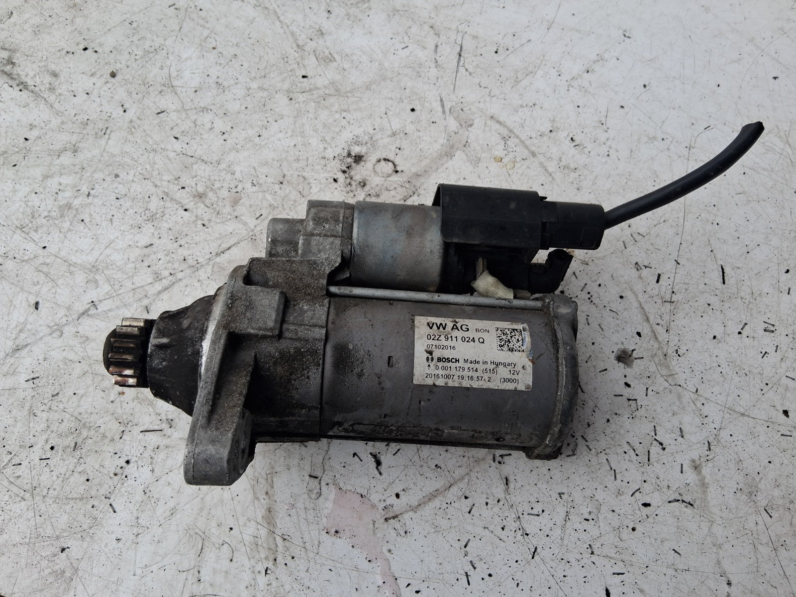 SEAT IBIZA MK4 6J 2015 1.4 PETROL STARTER MOTOR 02Z911024Q