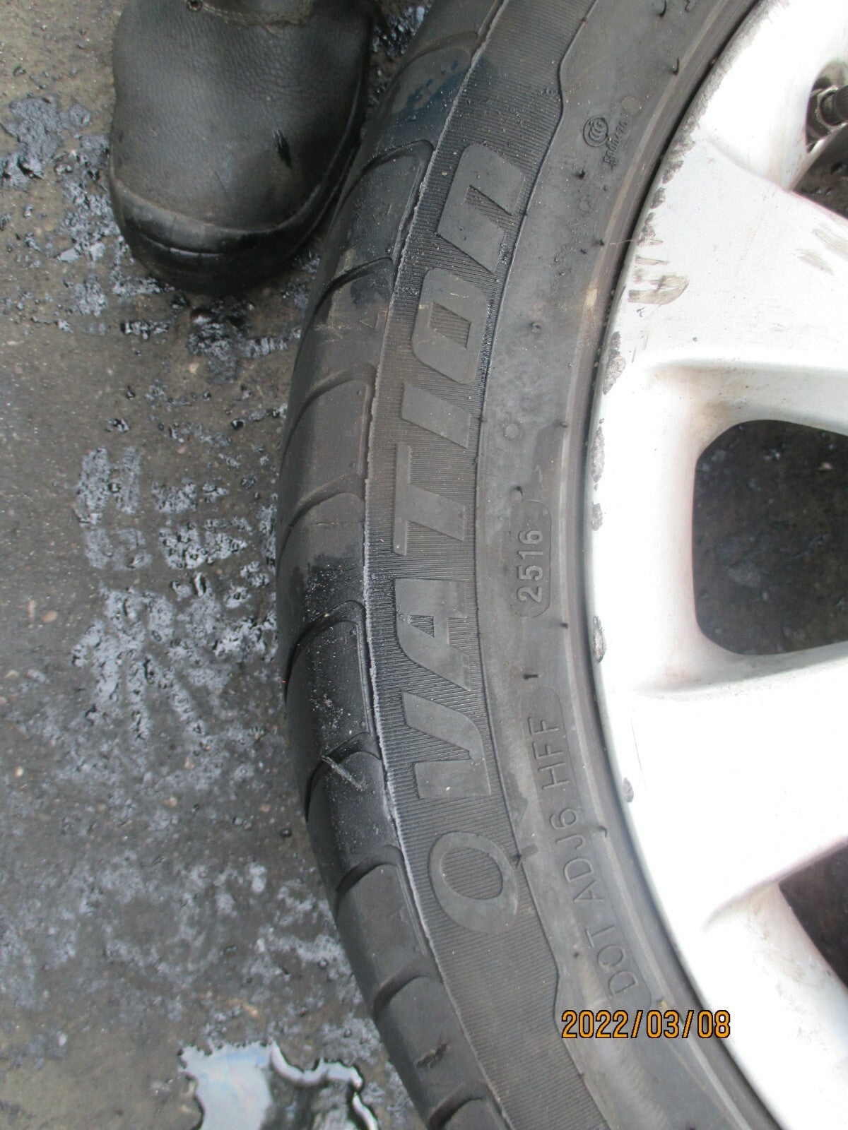 VAUXHALL INSIGNIA MK1 2015 10 SPOKE ALLOY WHEEL & TYRE 245/45R18 OVATION
