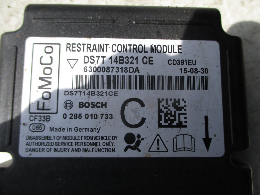 FORD MONDEO MK5 2016 AIRBAG CONTROL ECU MODULE DS7T14B321CE           CRASH DATA
