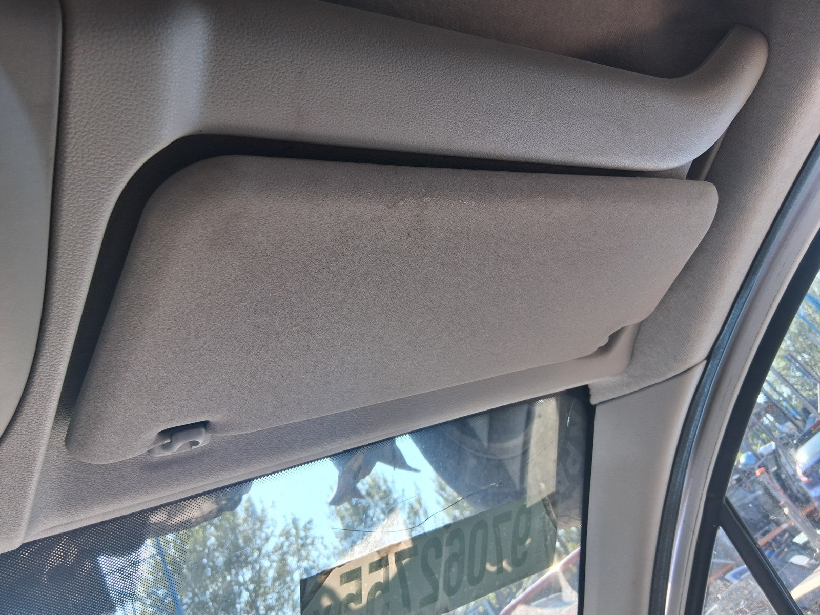 2015 PEUGEOT PARTNER MK2 OSF DRIVER SIDE FRONT SUN VISOR SHADE