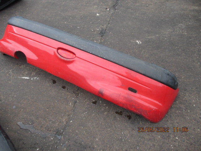 PEUGEOT 206 2005 REAR COMPLETE BUMPER RED