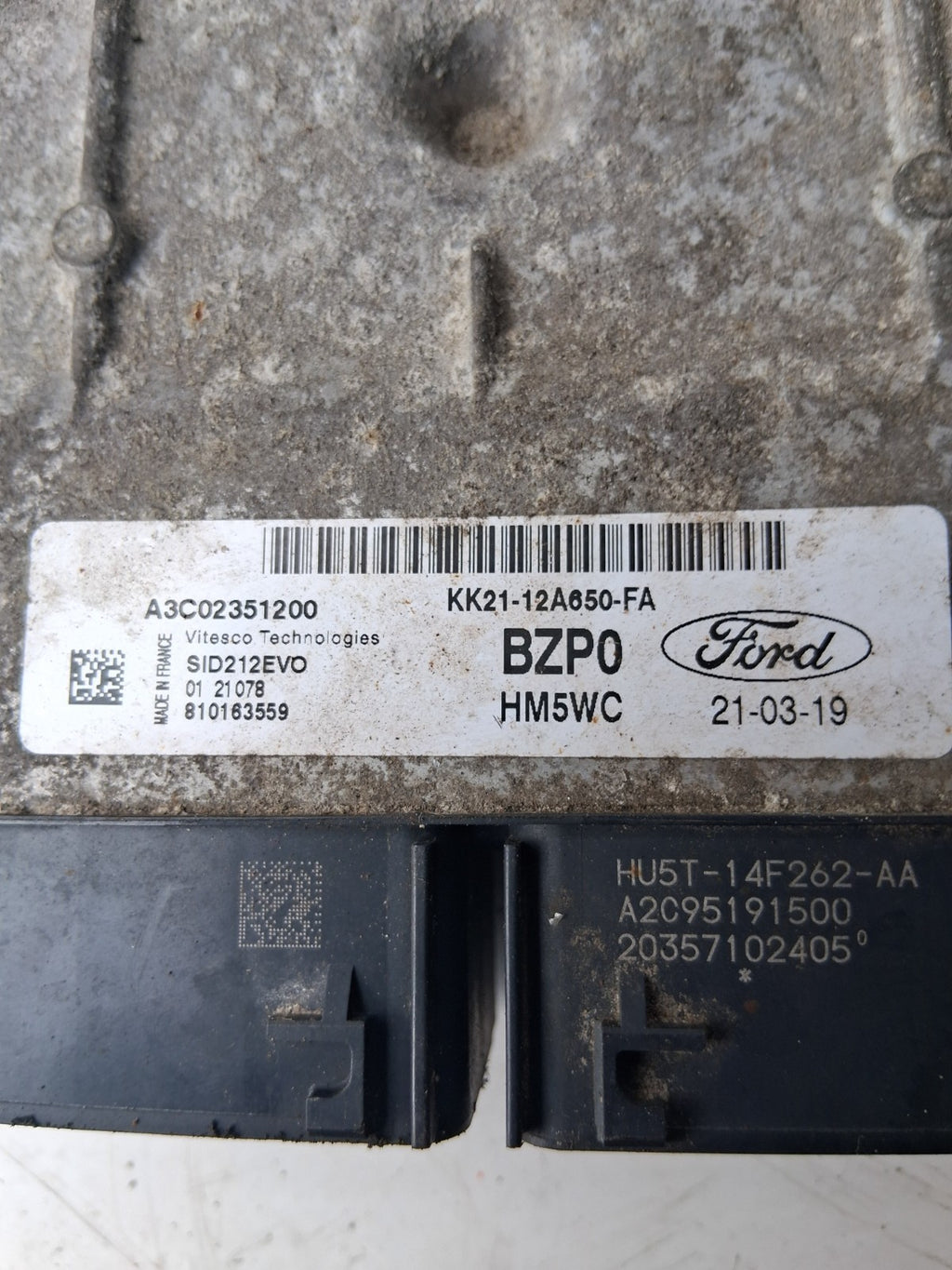 2021 FORD TRANSIT 350 MK8 ENGINE ECU A3C02351200
