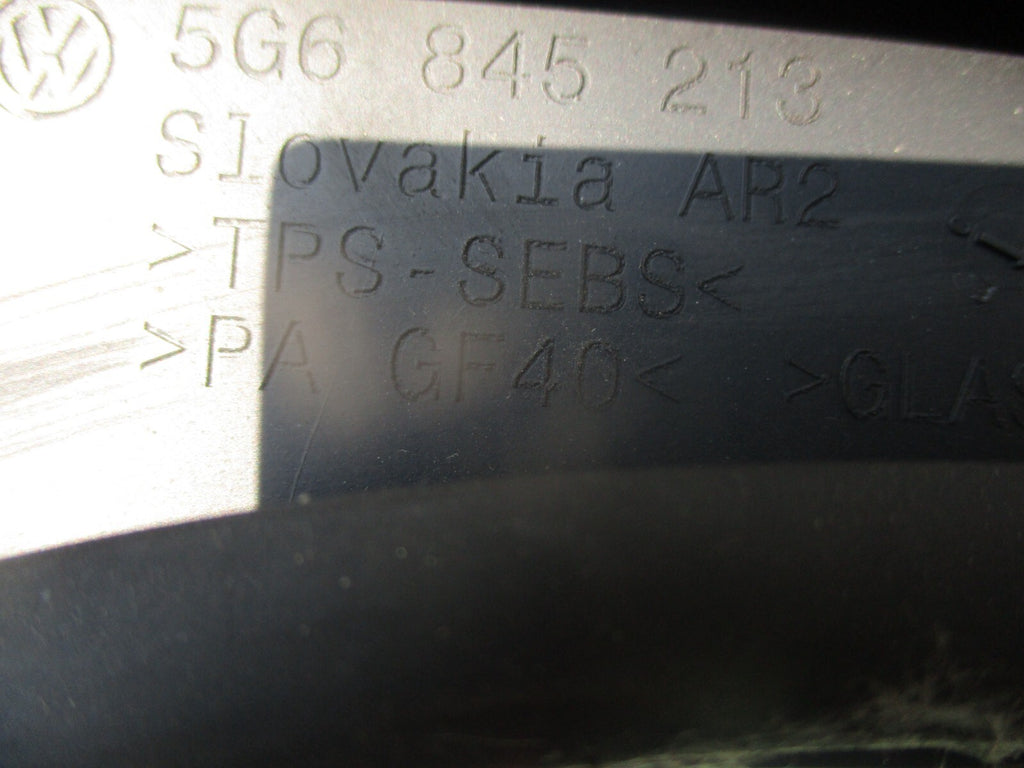 2015 VOLKSWAGEN GOLF MK7 NSR PASSENGER SIDE REAR LEFT QUARTER GLASS 5G6845213