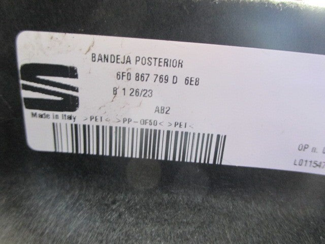 2023 SEAT IBIZA MK5 PARCEL SHELF 6F0867769D
