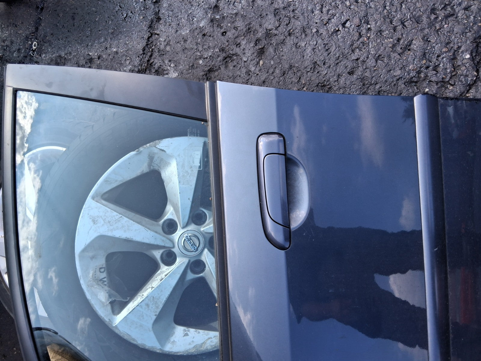 2007 HONDA JAZZ MK2 NSF PASSENGER SIDE FRONT LEFT BARE DOOR BLUE