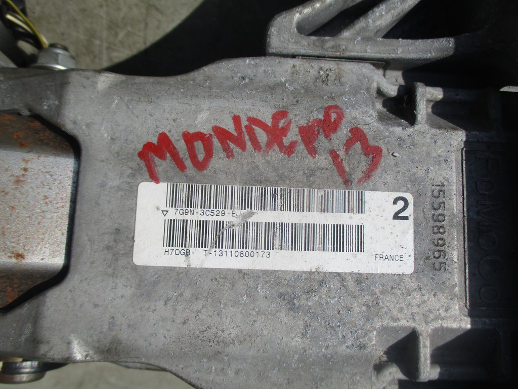 2013 FORD MONDEO MK4 STEERING COLUMN WITH KEY 7G9N3C529EJ