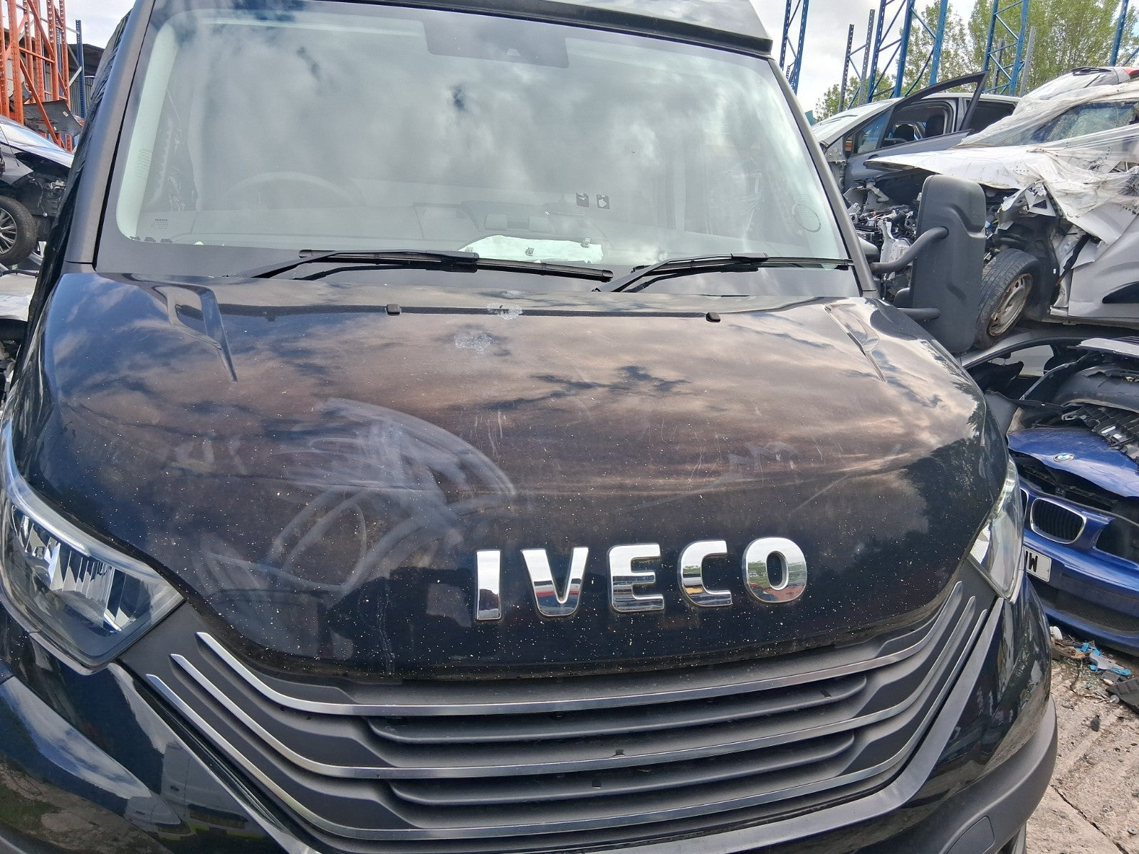 2023 IVECO DAILY MK6 FACELIFT 3.0 DIESEL AUTO XLWB COMPLETE FRONT END NERO BLACK