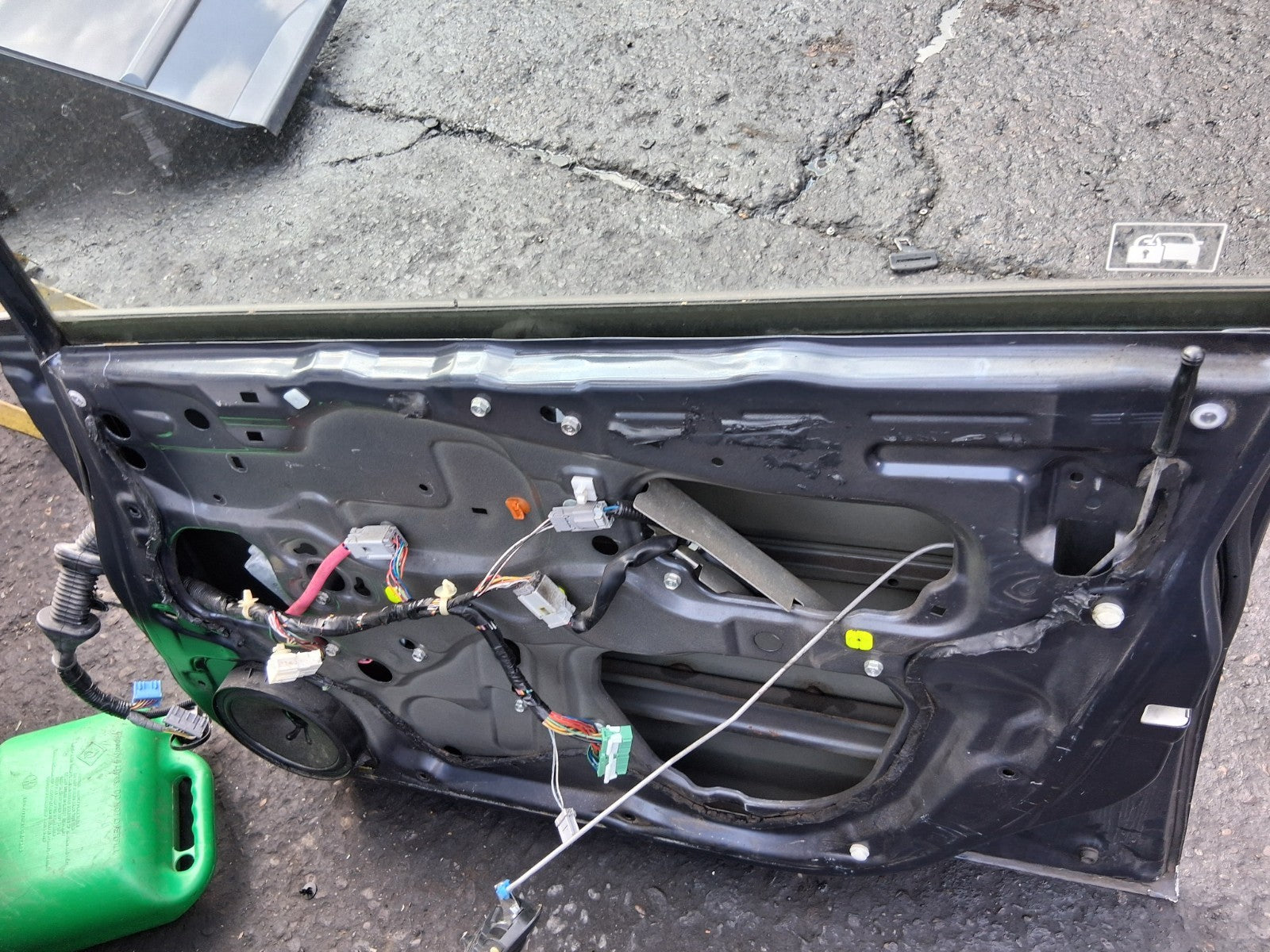 2007 HONDA JAZZ MK2 OSF DRIVER SIDE FRONT RIGHT BARE DOOR BLUE