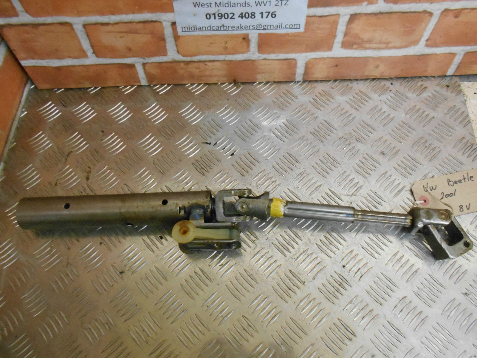 VOLKSWAGEN VW BEETLE 2001 2.0 8V LOWER STEERING COLUMN