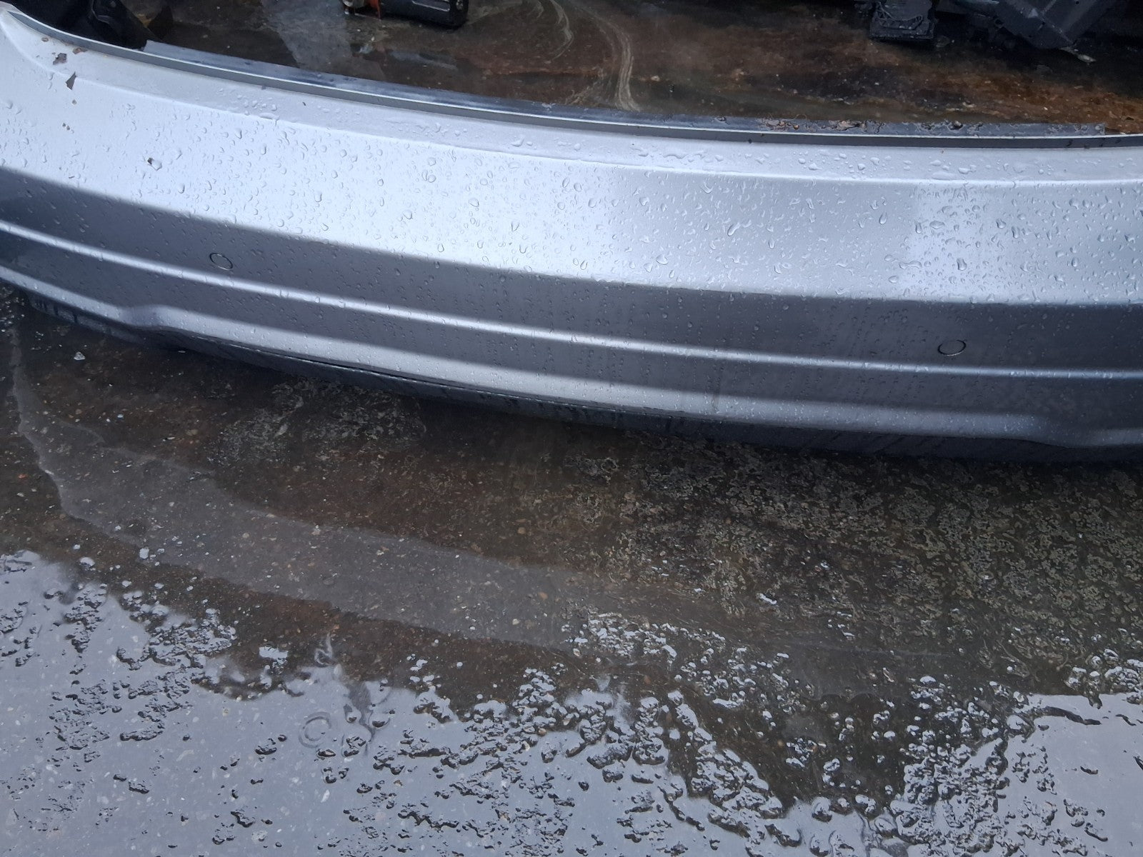 2015 MERCEDES C CLASS COUPE W204 COMPLETE REAR BUMPER SILVER A2048809047