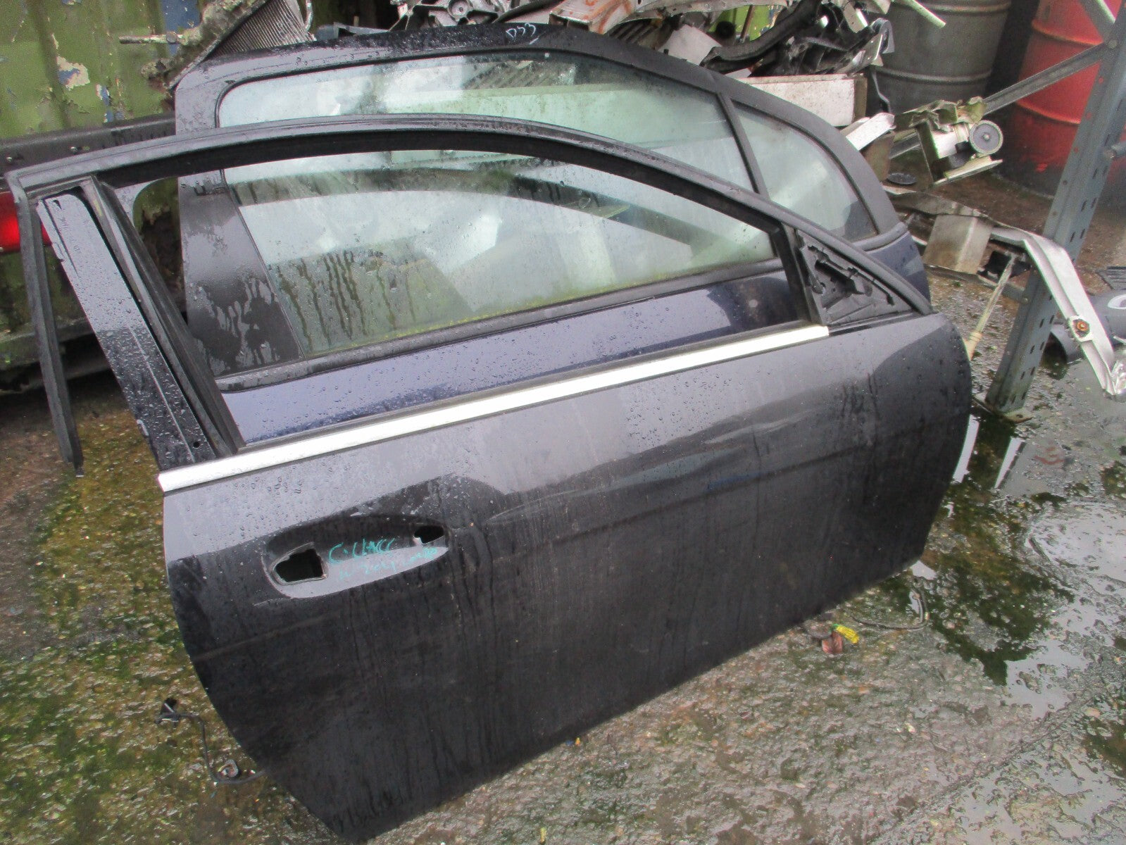 MERCEDES BENZ C CLASS COUPE W204 2014 OS DRIVER SIDE BARE DOOR BLACK