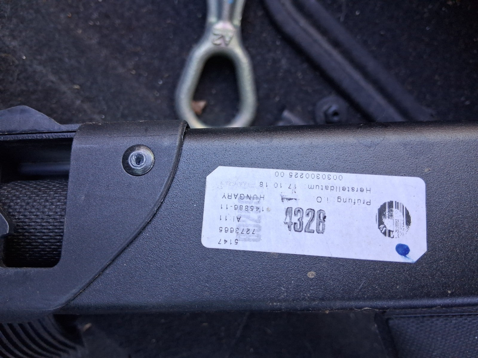 2019 BMW 3 SERIES F30 330i ESTATE RETRACTABLE PARCEL SHELF 7273665