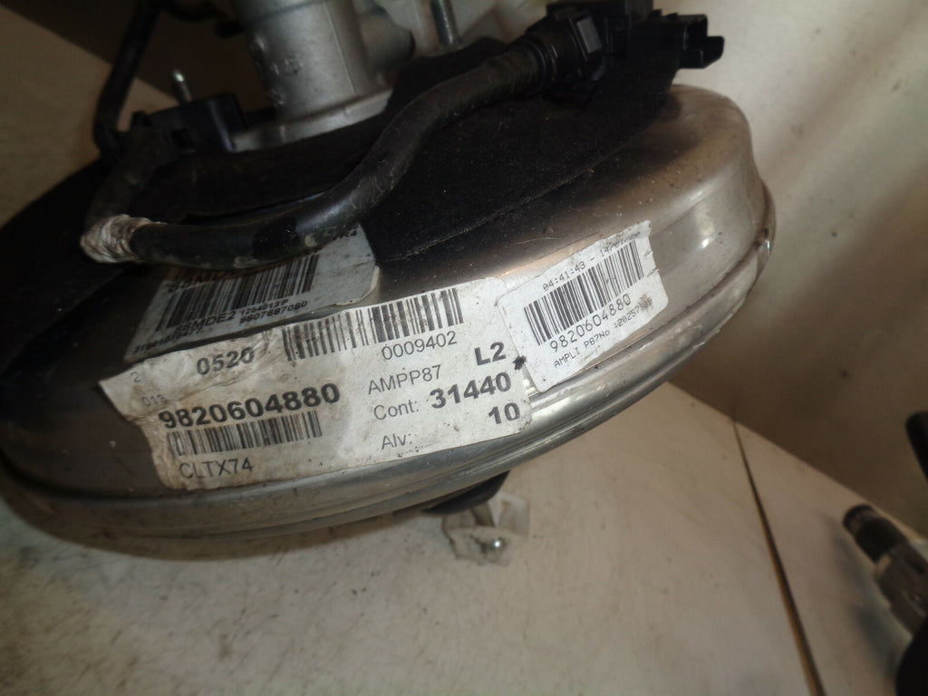 CITROEN C5 AIRCROSS 2019 1.5 HDI DIESEL BRAKE SERVO & MASTER CYLINDER 9807687080