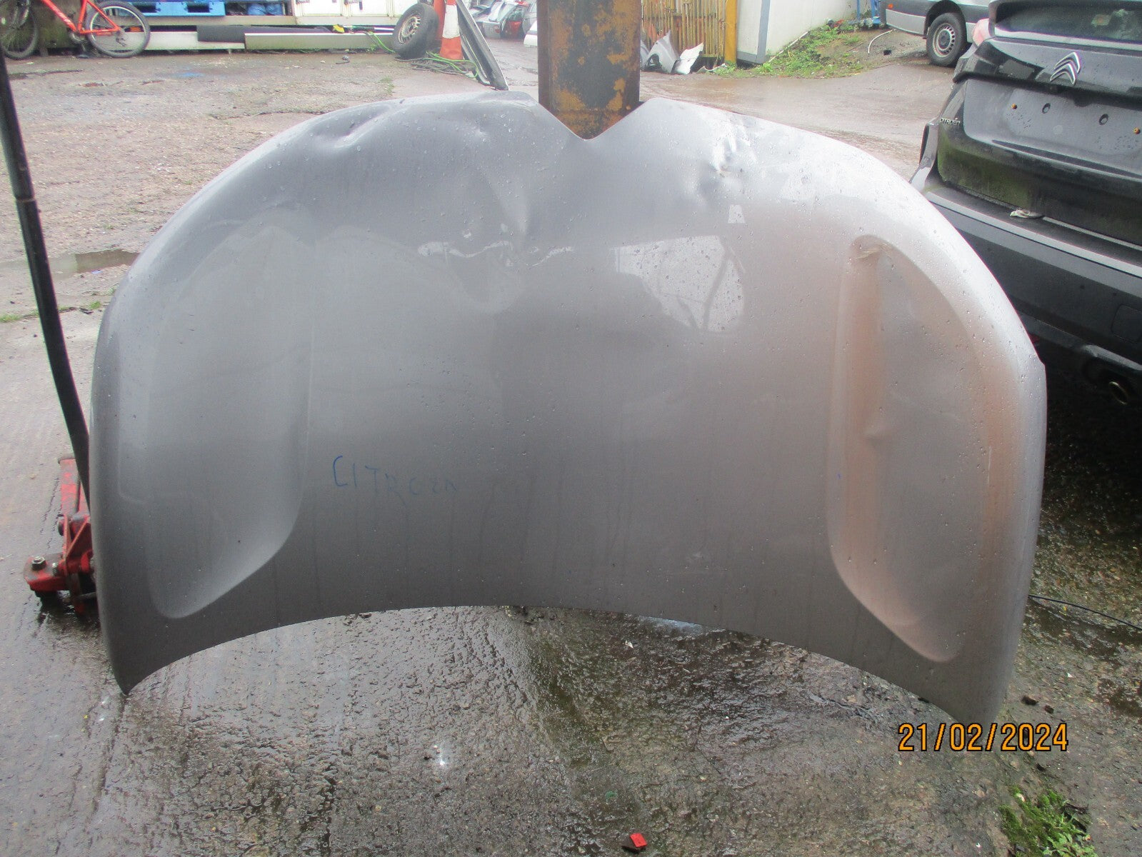 CITROEN C5 AIRCROSS 2022 FRONT BONNET HOOD SILVER GREY DAMAGED