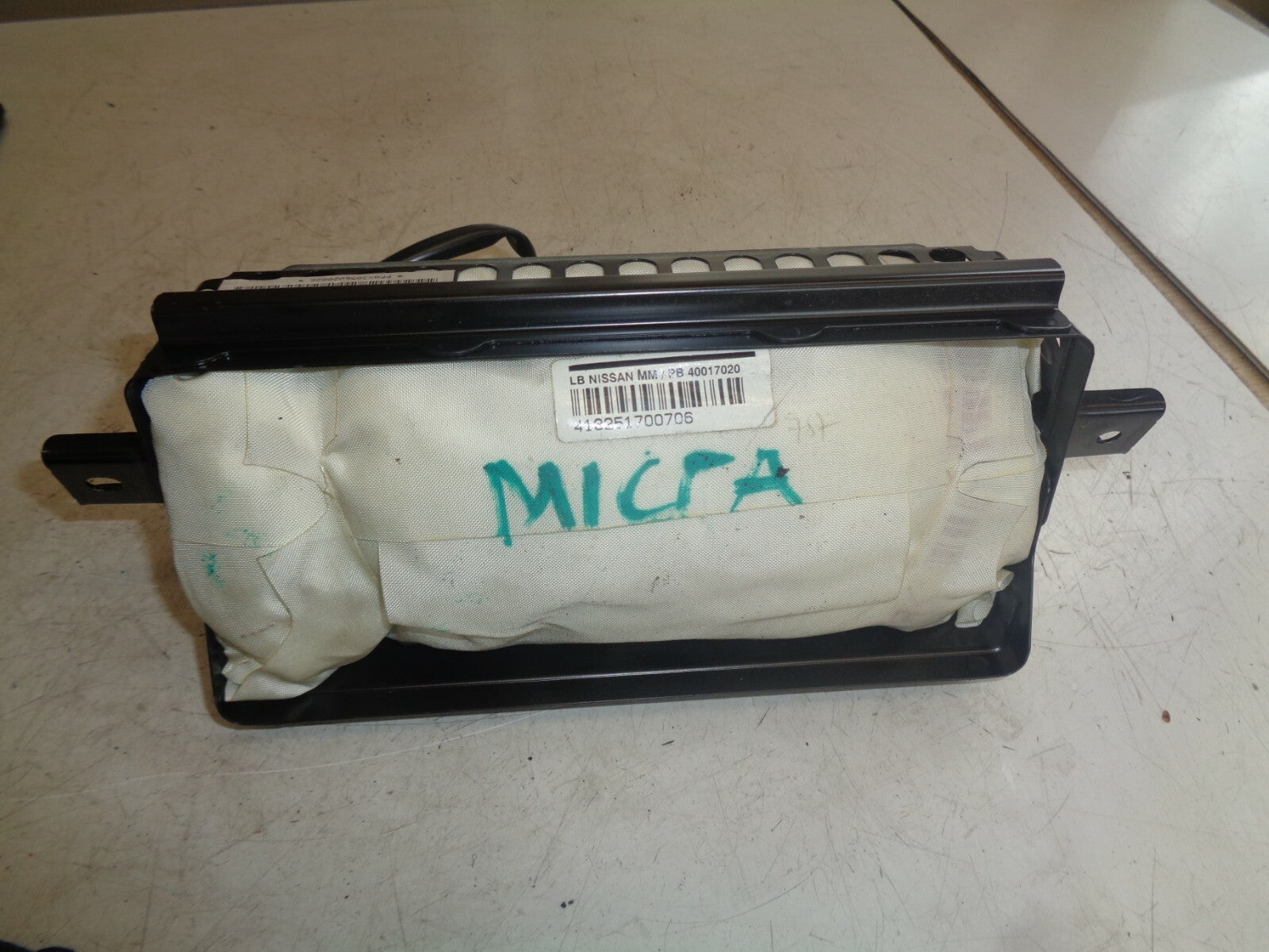 NISSAN MICRA K12 2005 FRONT DASHBOARD PASSENGER SIDE AIRBAG