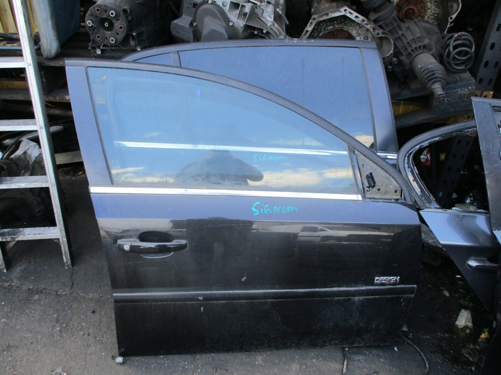 VAUXHALL SIGNUM 2003 - 2008 OSF DRIVER SIDE FRONT DOOR CARD HANDLE GLASS BLACK