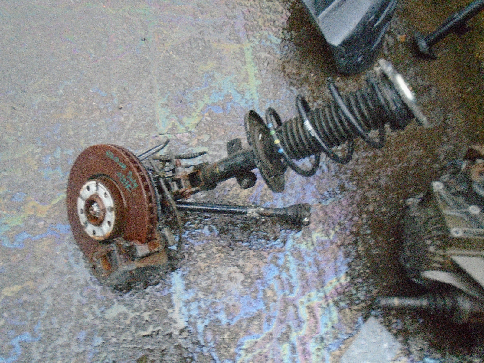CITROEN C5 AIRCROSS 2019 OSF DRIVER FRONT SHOCK CALIPER HUB