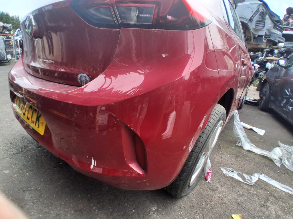 2020 VAUXHALL CORSA F HATCHBACK REAR COMPLETE BUMPER RED