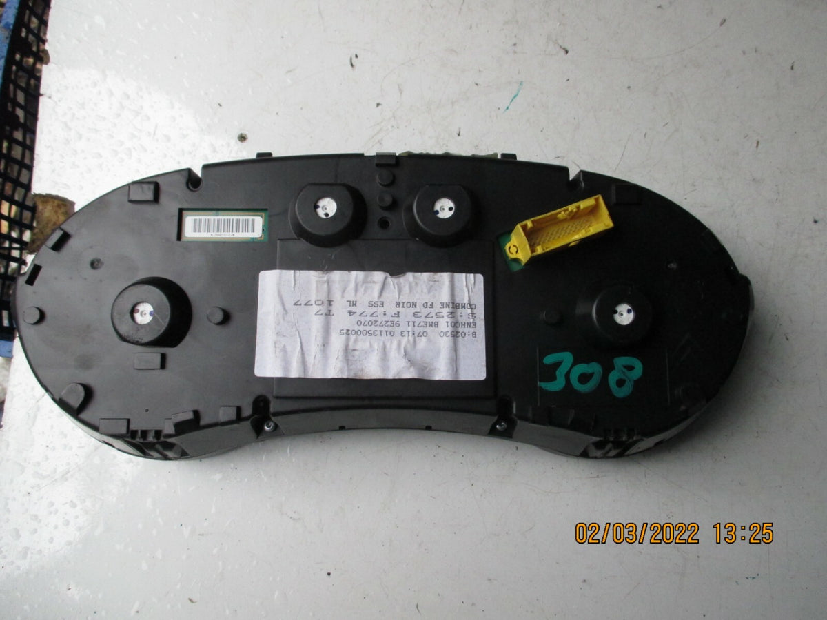 PEUGEOT 308 2009 1.4 PETROL SPEEDO CLOCKS INSTRUMENT CLUSTER 9665107780       --