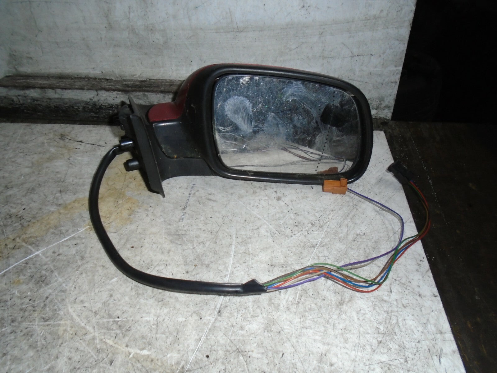 PEUGEOT 307 2006 OSF DRIVER SIDE FRONT ELECTRIC WING MIRROR RED