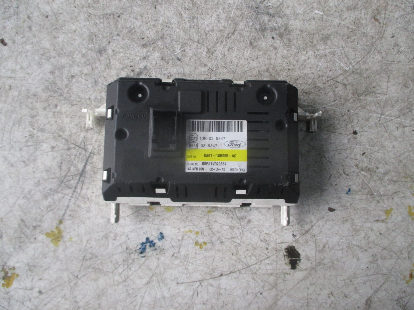 FORD FIESTA 2012 MULTIFUNCTION DISPLAY SCREEN BA6T18B955 AC
