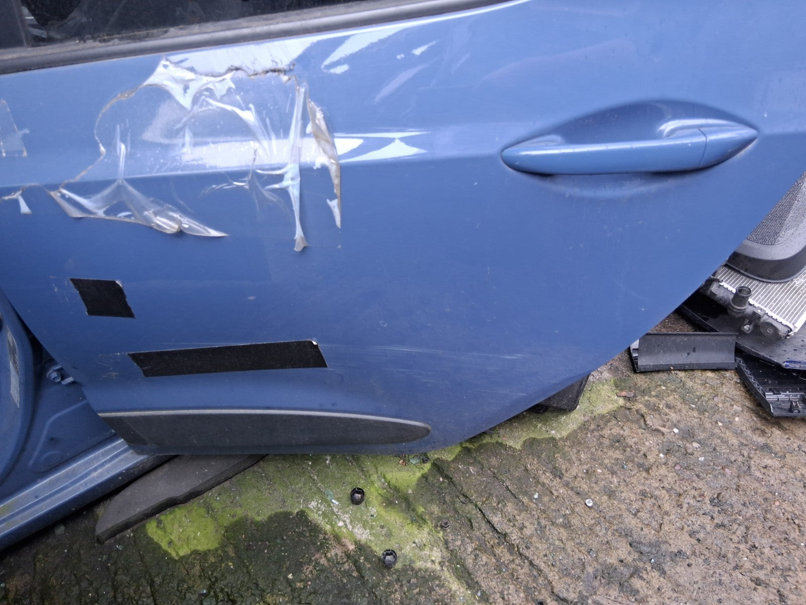 2017 HYUNDAI i10 MK2 NSR PASSENGER SIDE REAR LEFT BARE DOOR BLUE X3U