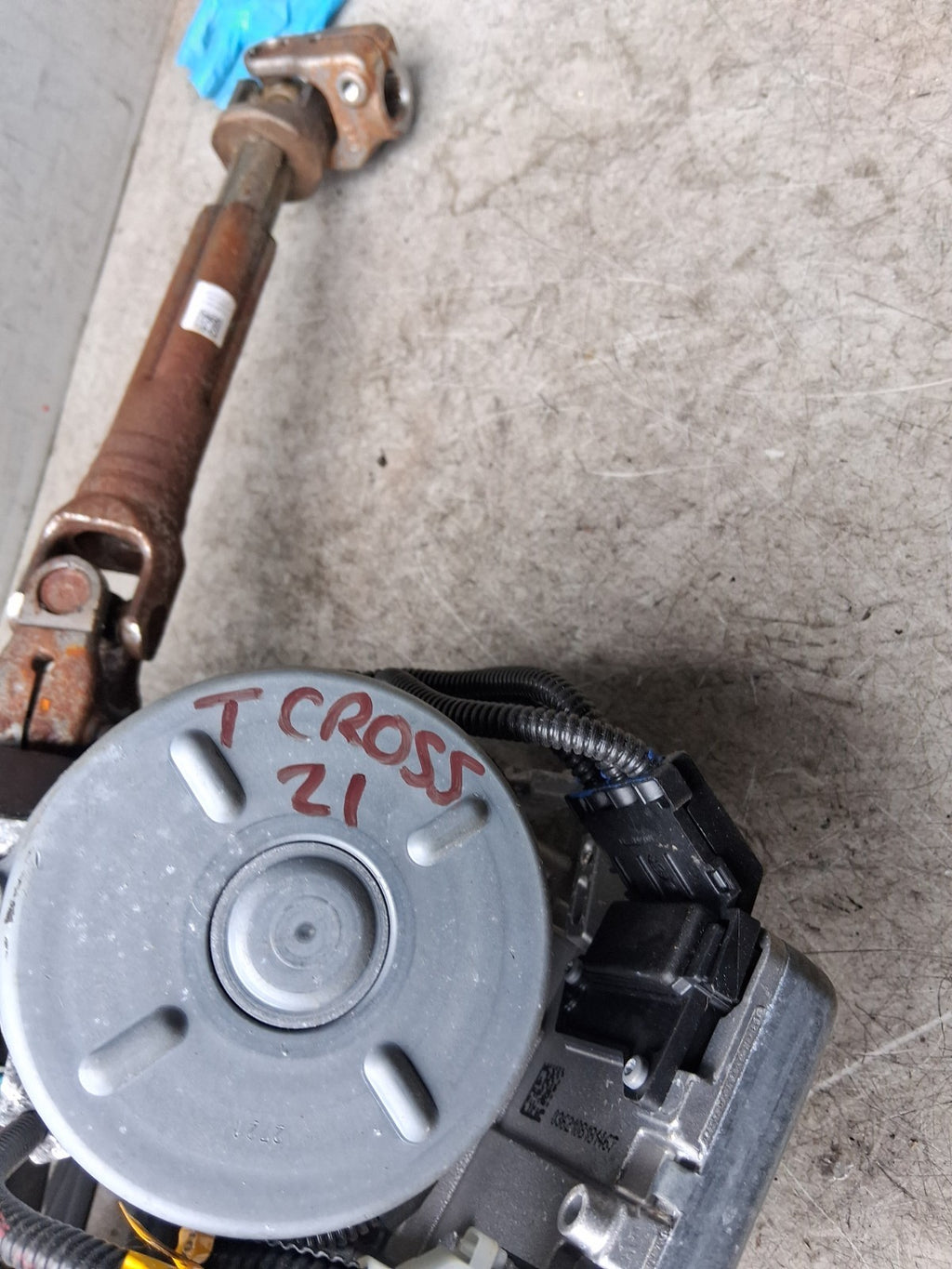 2021 VW VOLKSWAGEN T CROSS POWER STEERING COLUMN A0054962