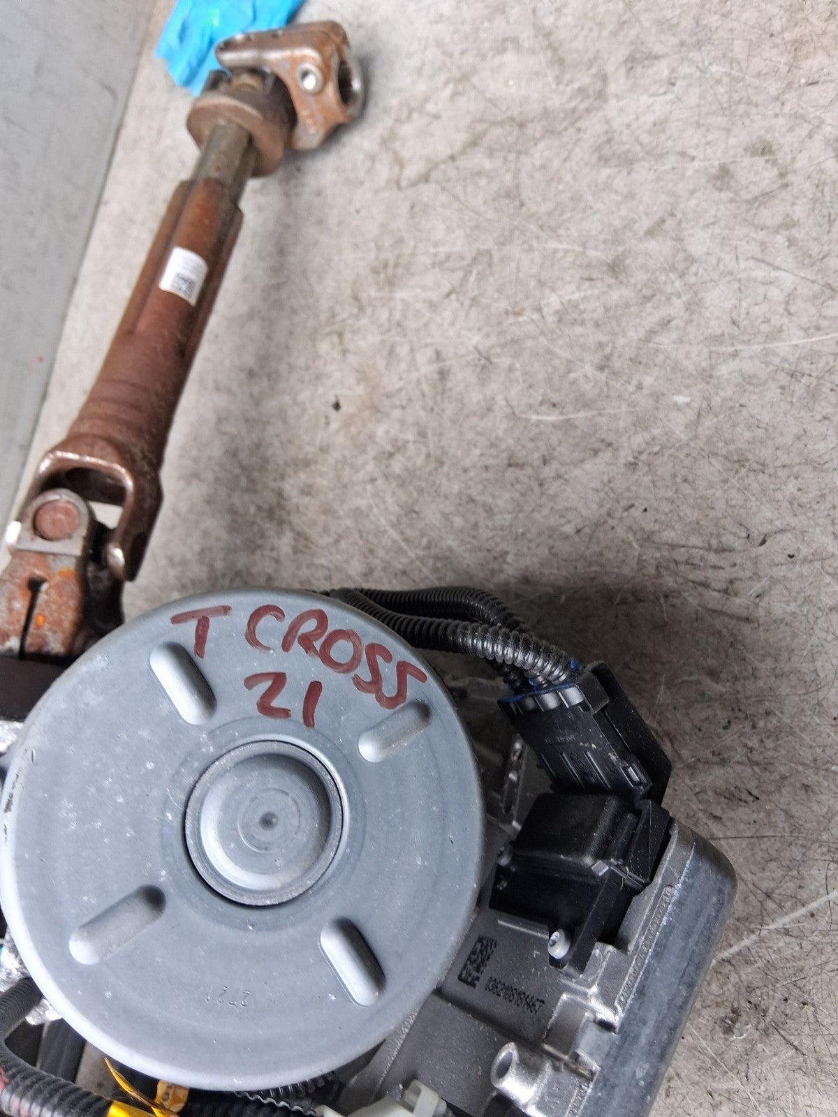 2021 VW VOLKSWAGEN T CROSS POWER STEERING COLUMN A0054962