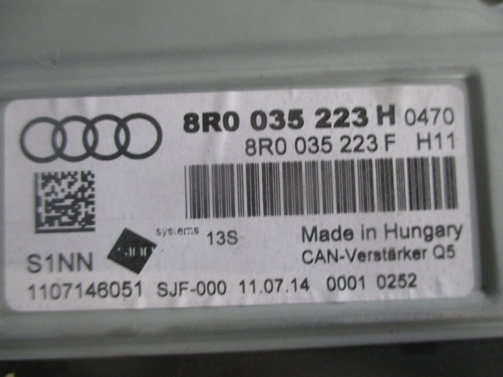 2014 AUDI Q5 AMPLIFIER CONTROL MODULE STEREO 8R0035223H