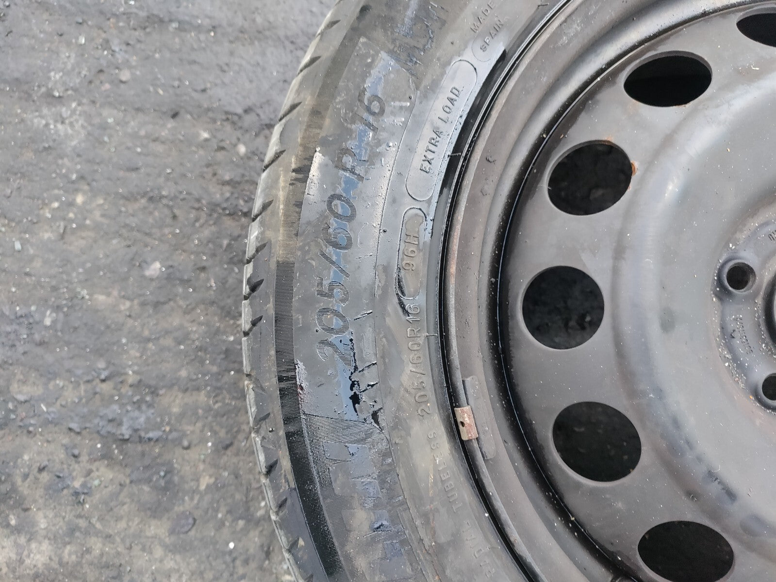 2019 PEUGEOT PARTNER MK3 STEEL WHEEL WITH 16 INCH TYRE 20560R16