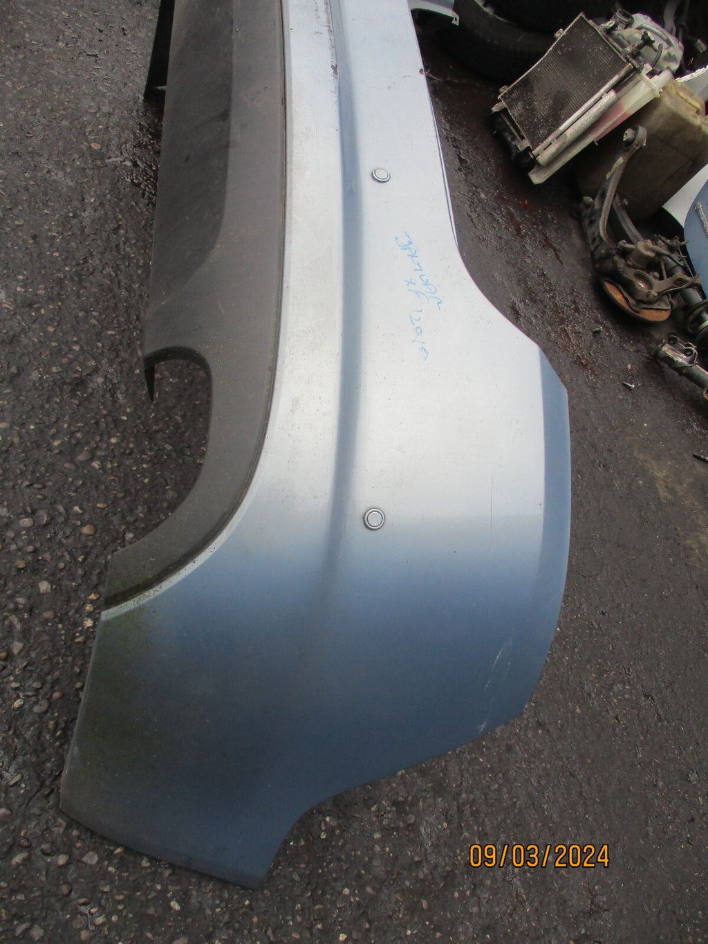 JAGUAR XF X250 2010 REAR COMPLETE BUMPER PDC SENSOR LIGHT BLUE