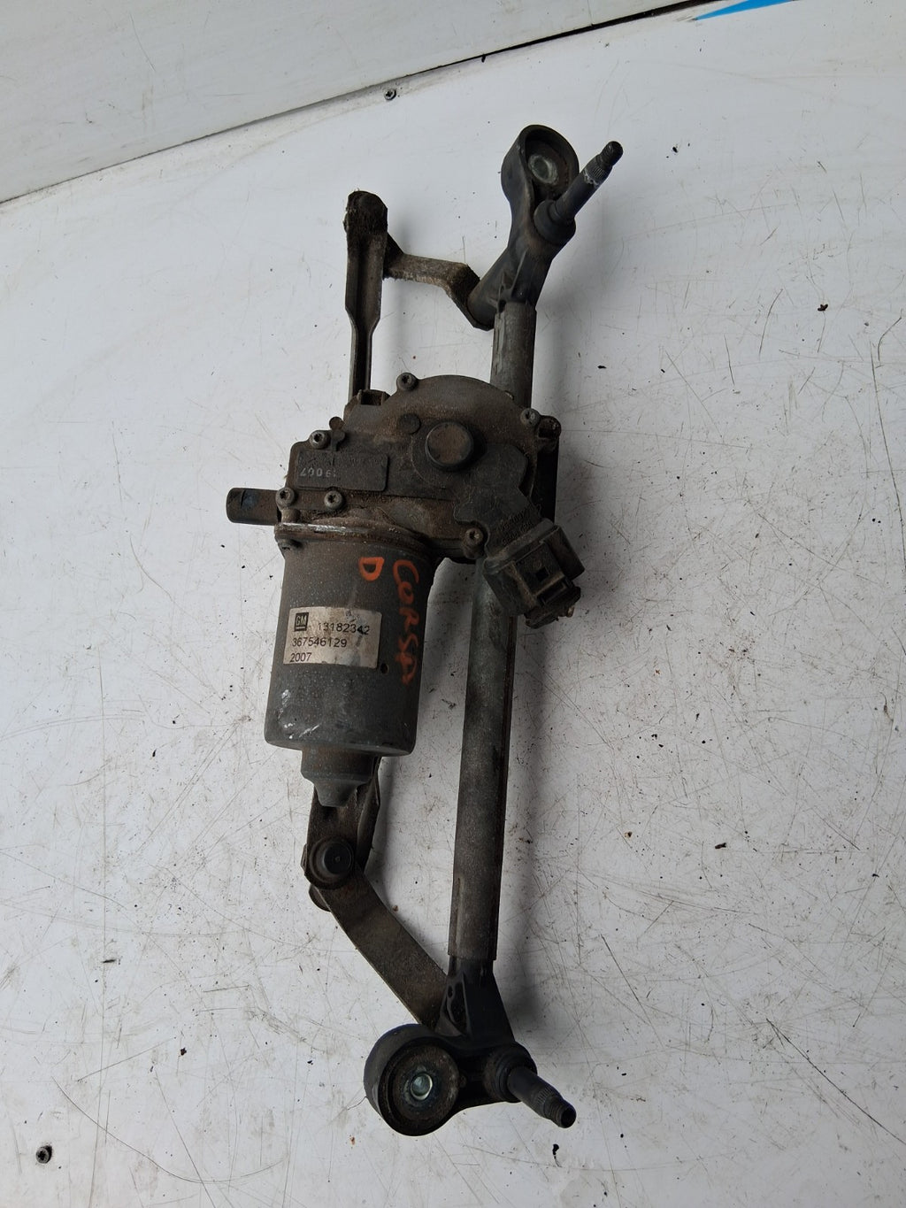 2012 VAUXHALL CORSA D FRONT WIPER MOTOR AND LINKAGE 40506812V