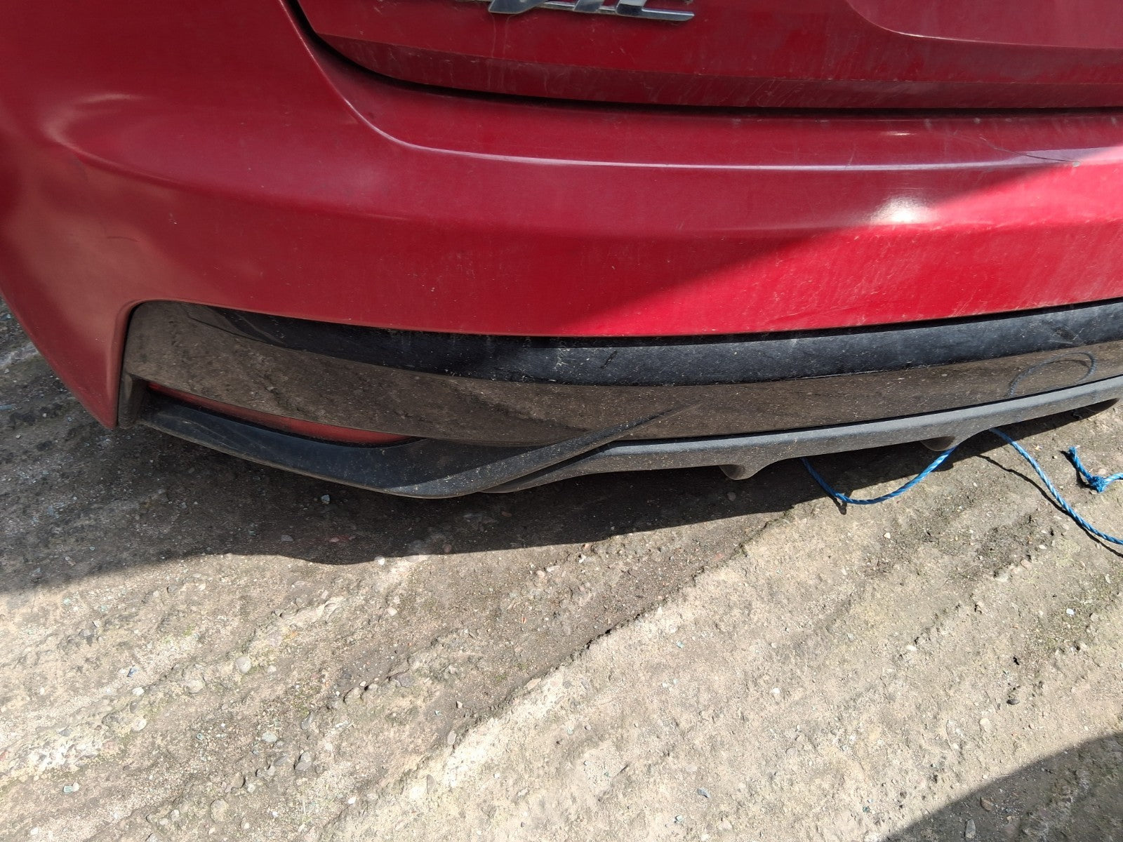 2016 HONDA CIVIC MK9 FACELIFT HATCHBACK COMPLETE REAR BUMPER MILANO RED R81