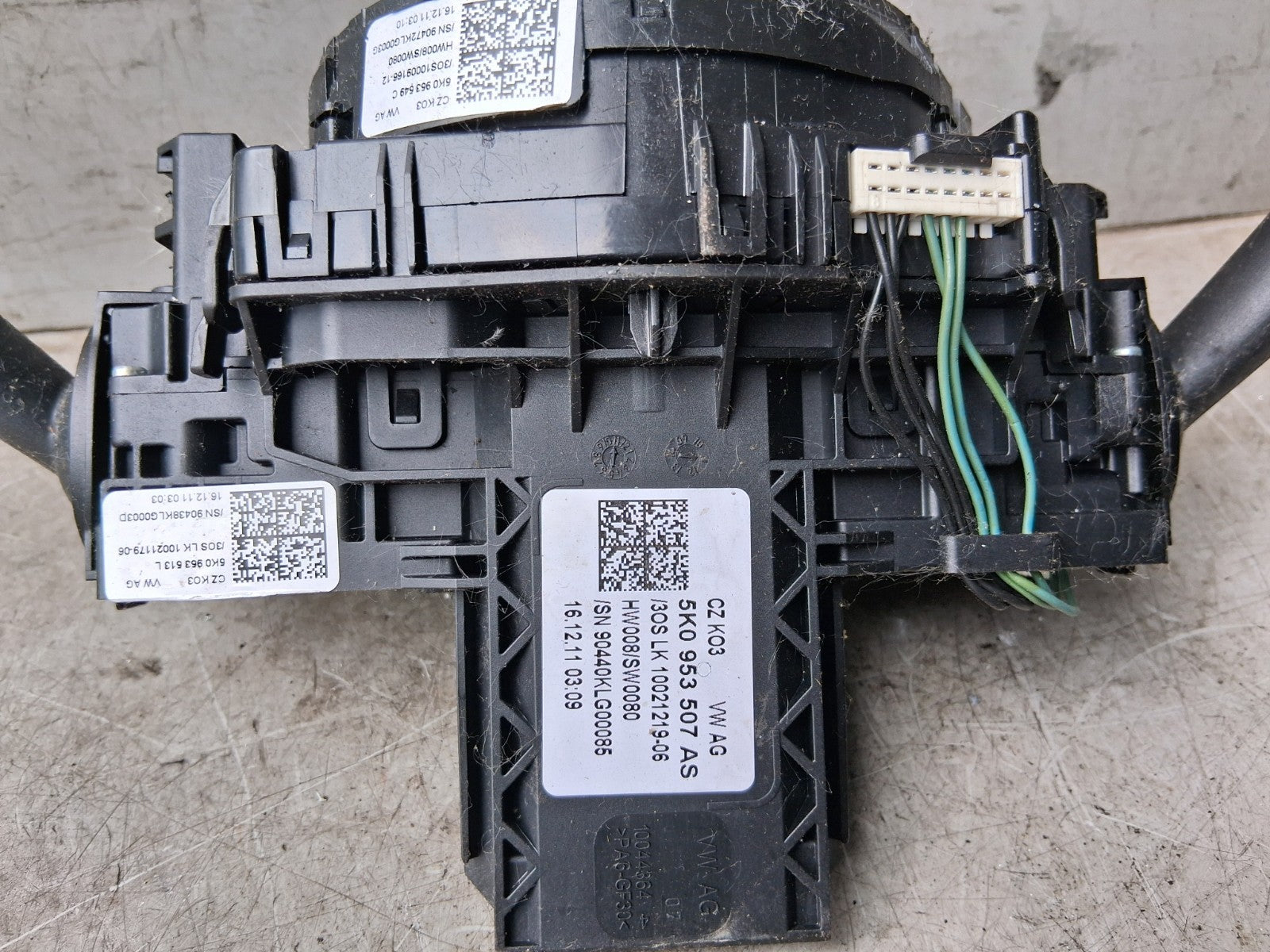 2011 VW VOLKSWAGEN GOLF MK6 INDICATOR WIPER COMBINATION SWITCH STALK 5K0953507